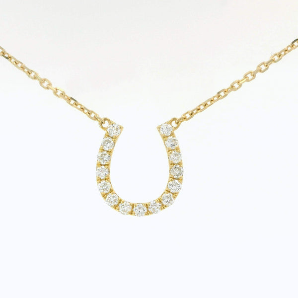 Diamond Horseshoe Necklace