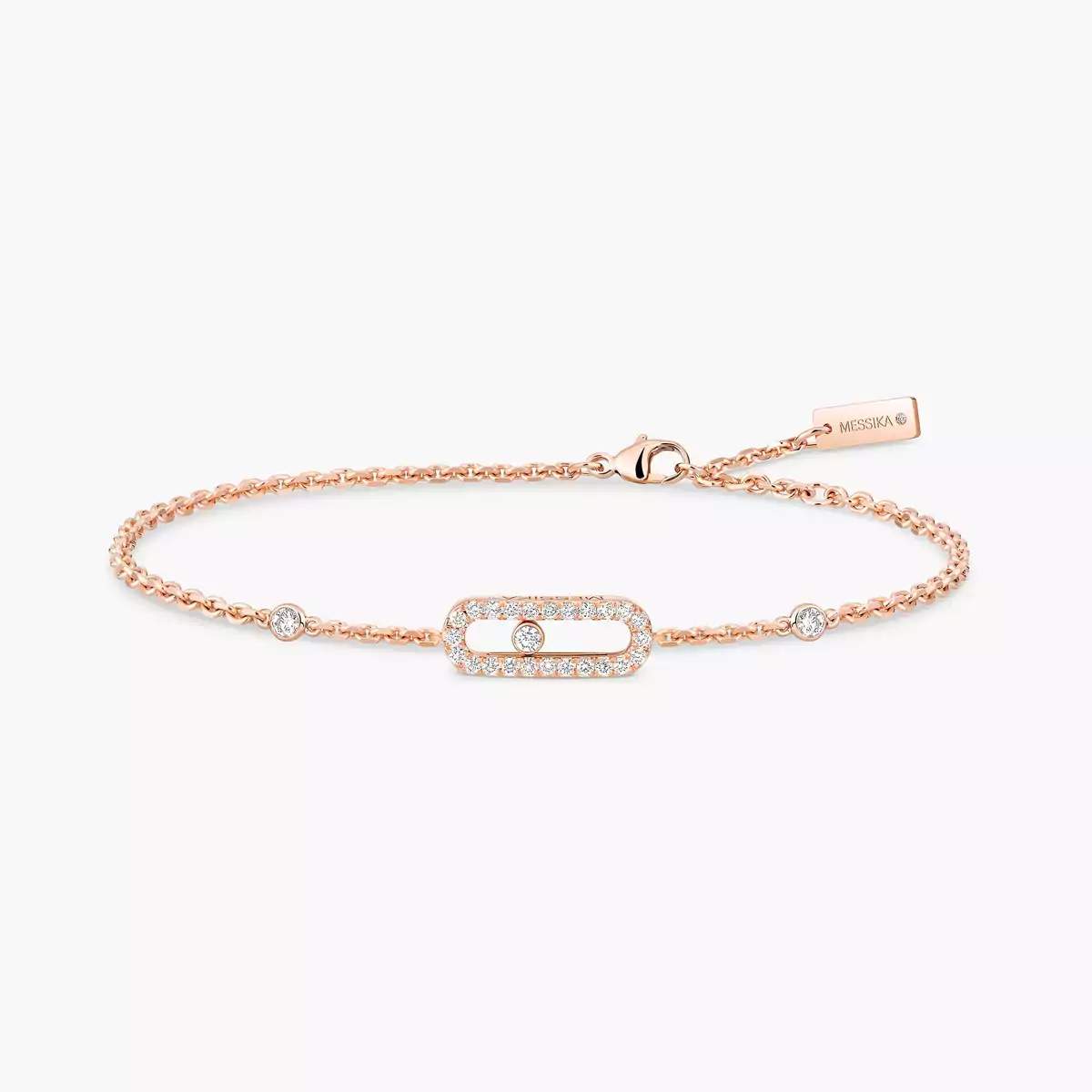 Messika Move Uno Pave Diamond Chain Bracelet