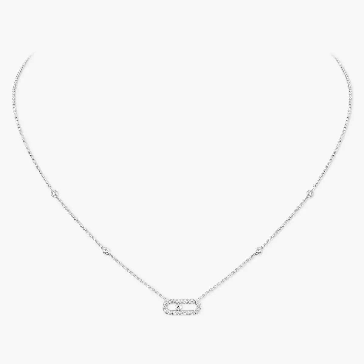 Messika Move Uno Pave Diamond necklace