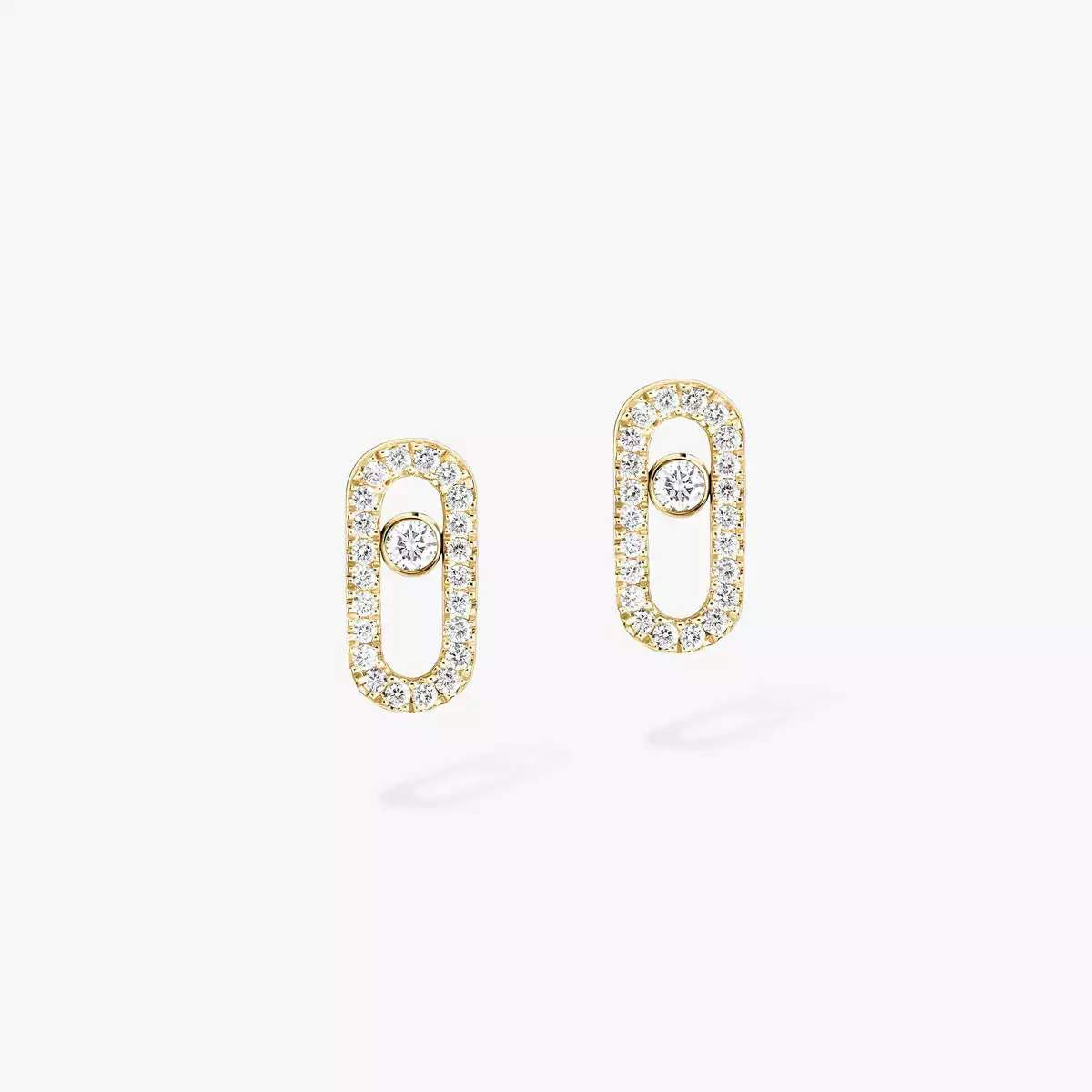 Messika Move Uno Pave Stud Earrings