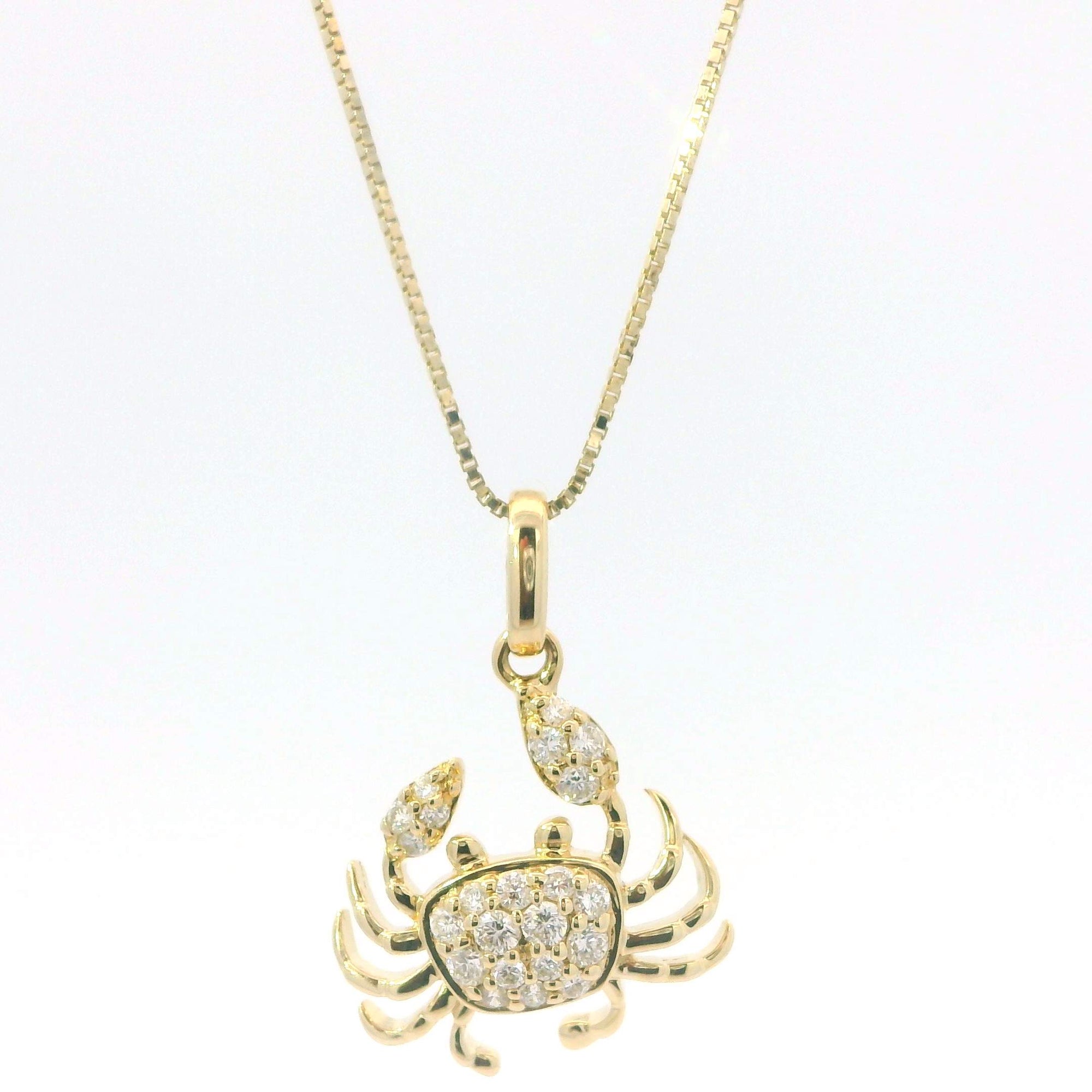Diamond Crab Necklace Provident Jewelery