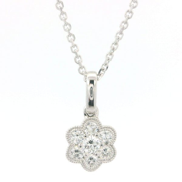 Diamond Flower Necklace Provident Jewelery