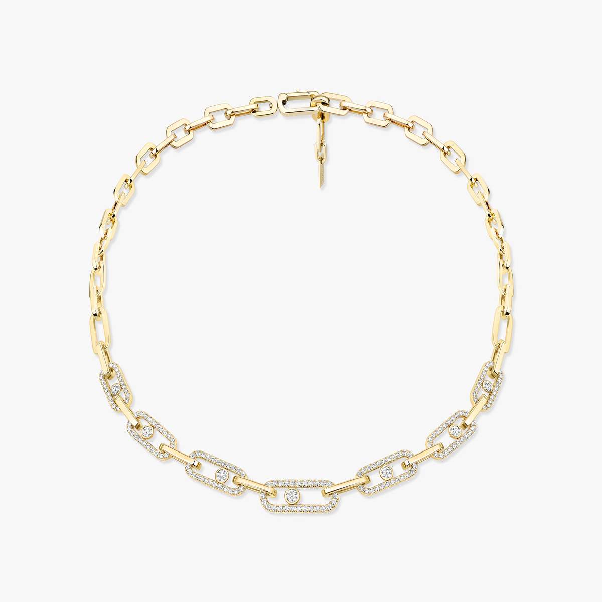 Messika Move Link Pave Diamond Necklace