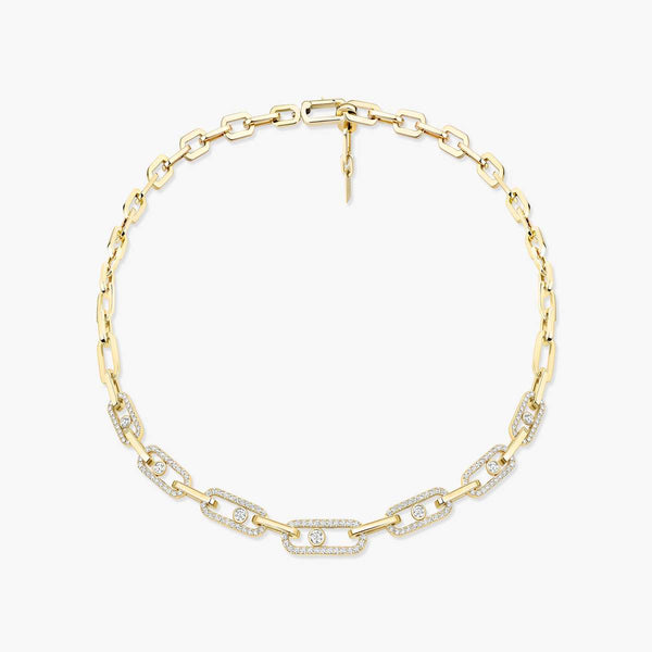 Messika Move Link Pave Diamond Necklace