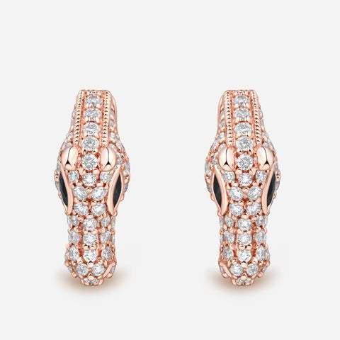 Toti Celebration Horse Head Pave Diamond Earrings