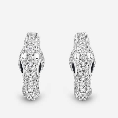 Toti Celebration Horse Head Pave Diamond Earrings