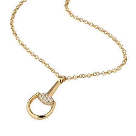 Gucci Horsebit Diamond Necklace