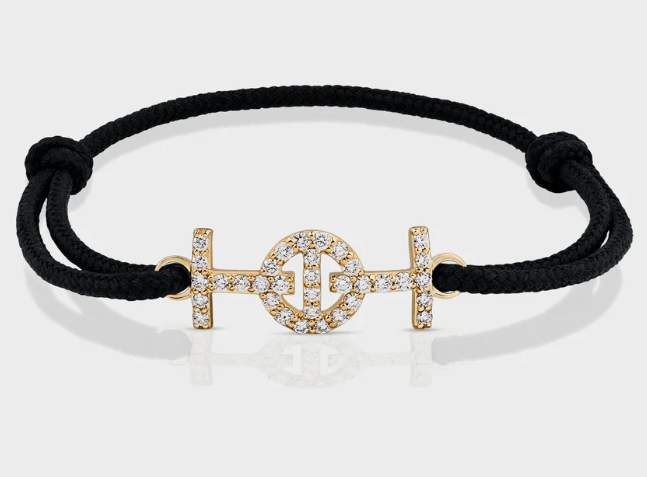 Toti Challenge Black Cord Diamond Bracelet
