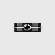 Gucci Interlocking Corundum Ring