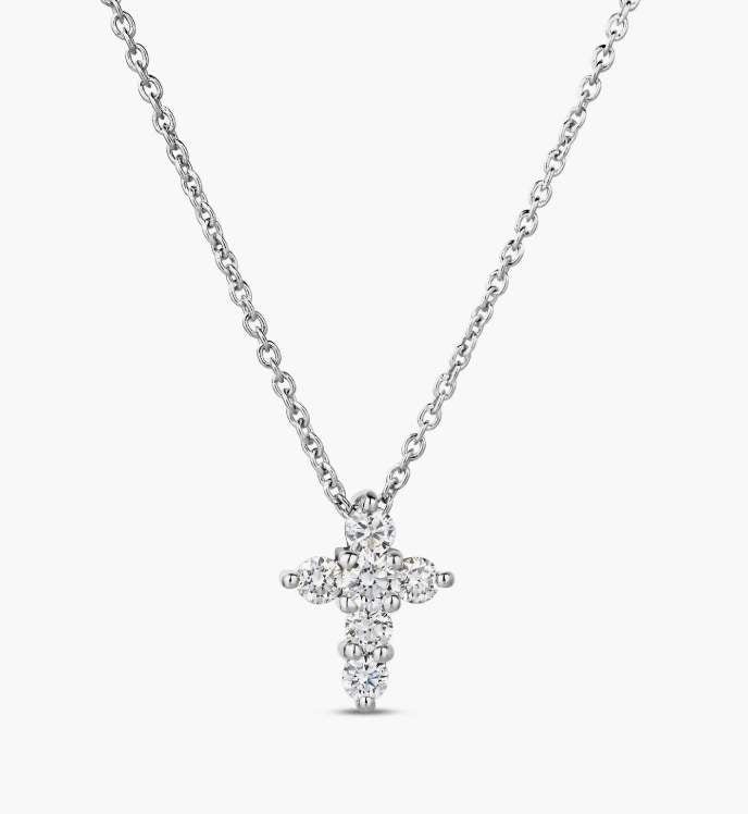 Roberto Coin Tiny Treasures Baby Cross Necklace