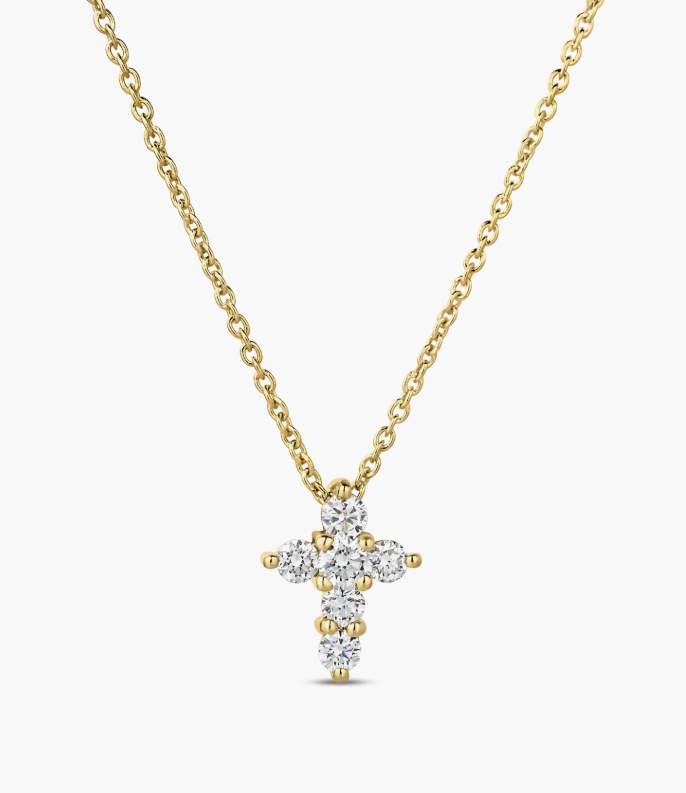 Roberto Coin Tiny Treasures Baby Cross Necklace