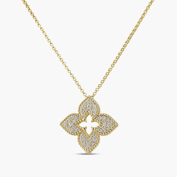 Roberto Coin Venetian Princess Pave Diamond Necklace