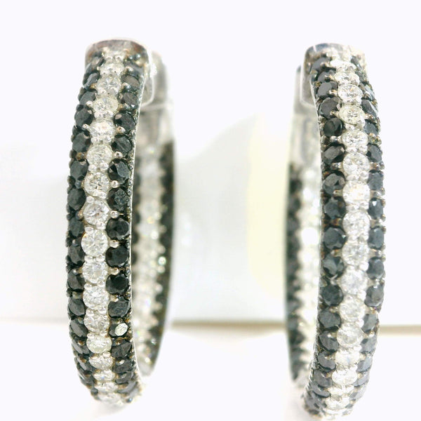 Diamond Hoop Earrings