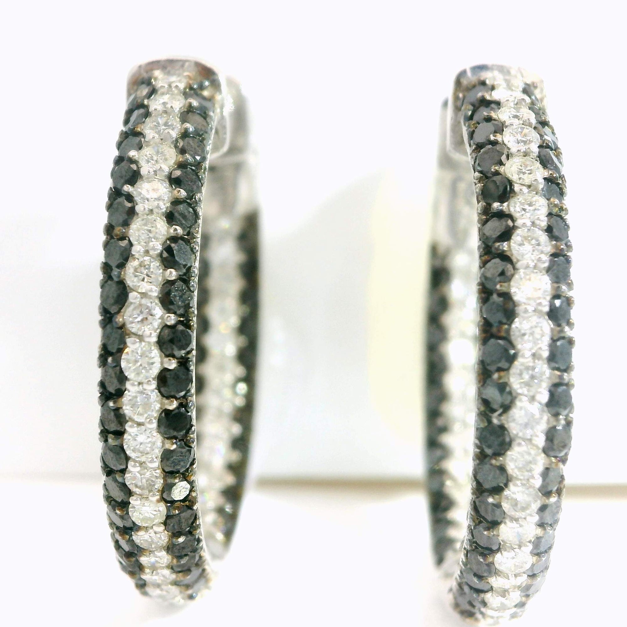 Diamond Hoop Earrings
