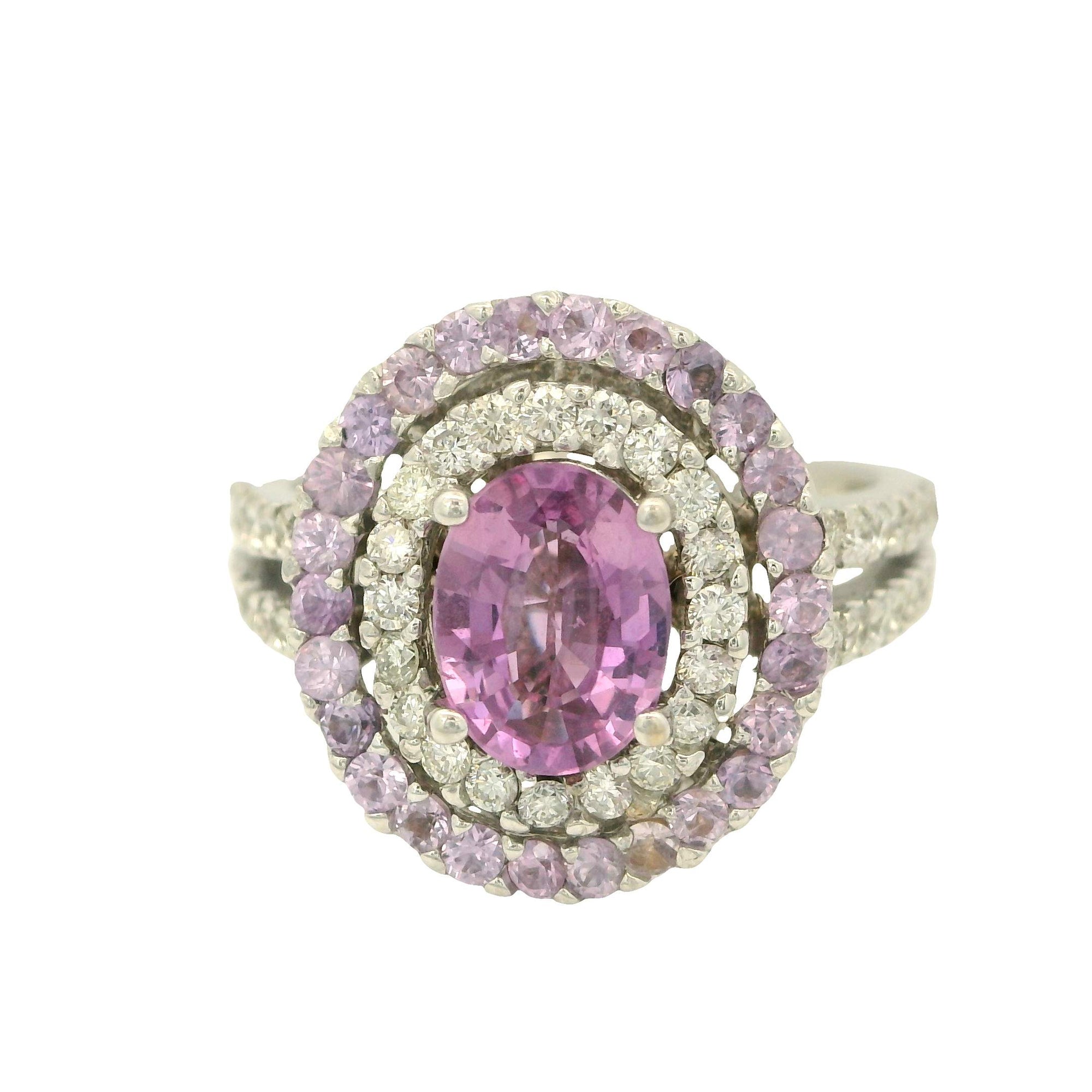 Oval Sapphire & Diamond Ring