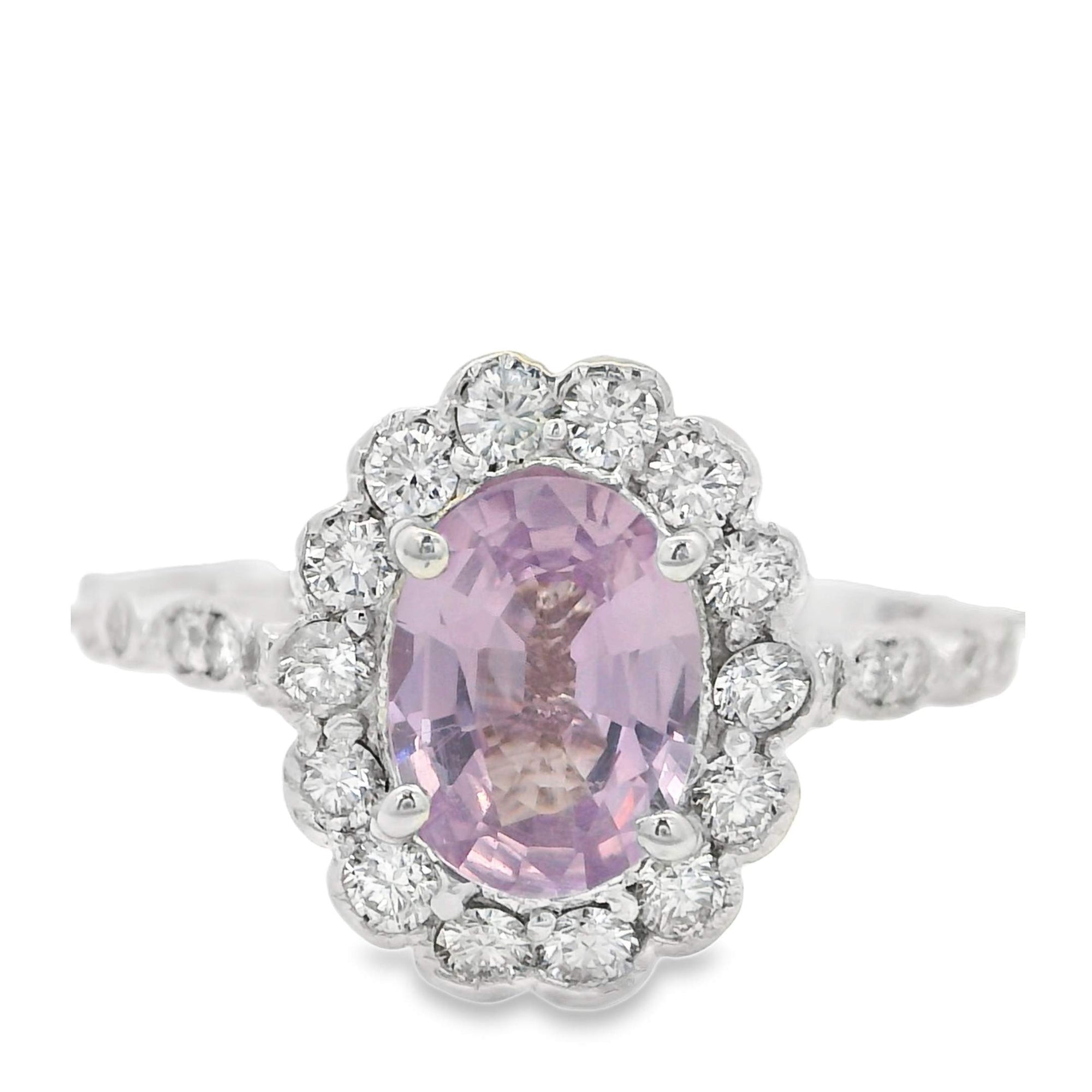 Oval Sapphire & Diamond Ring