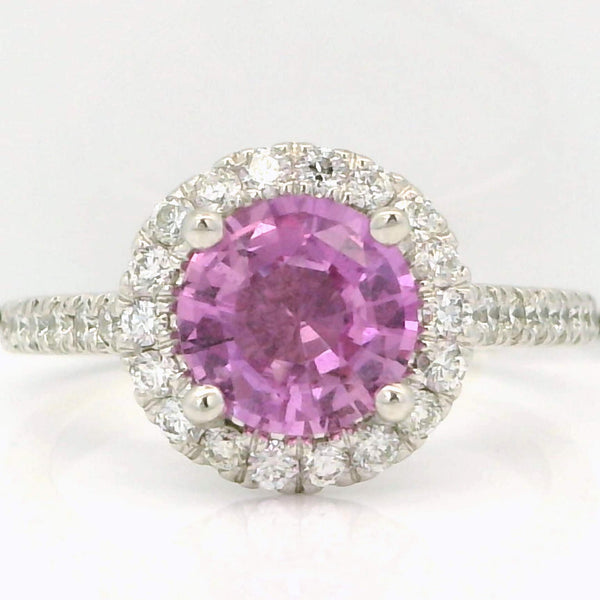 Pink Sapphire & Diamond Ring Provident Jewelery