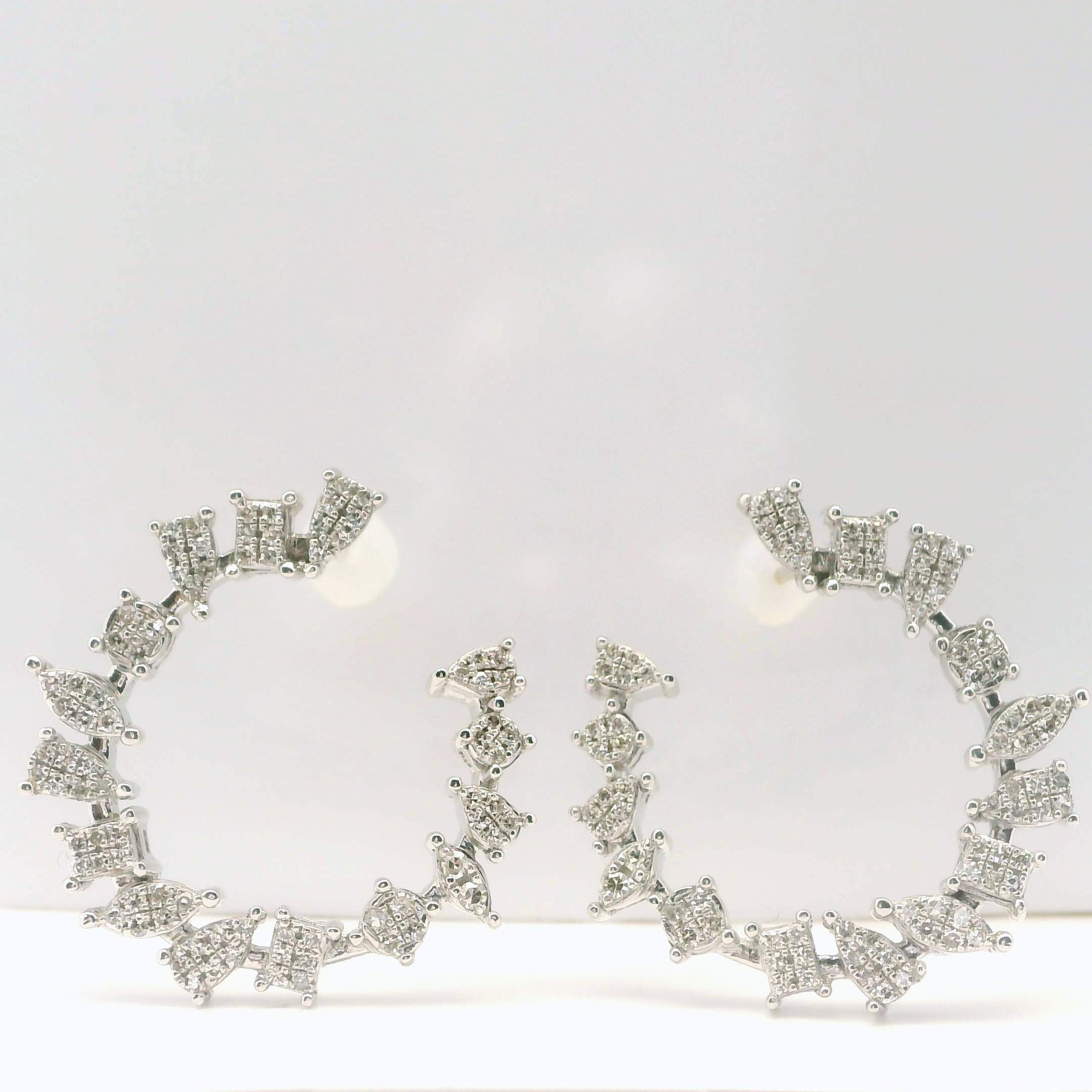 Diamond Horseshoe Earrings