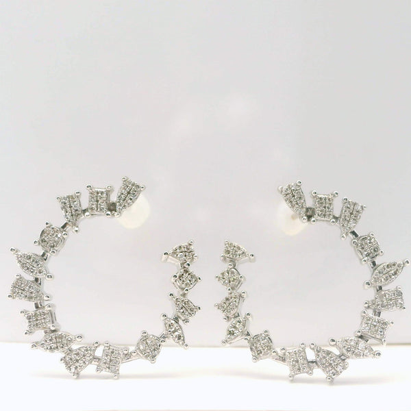 Diamond Horseshoe Earrings