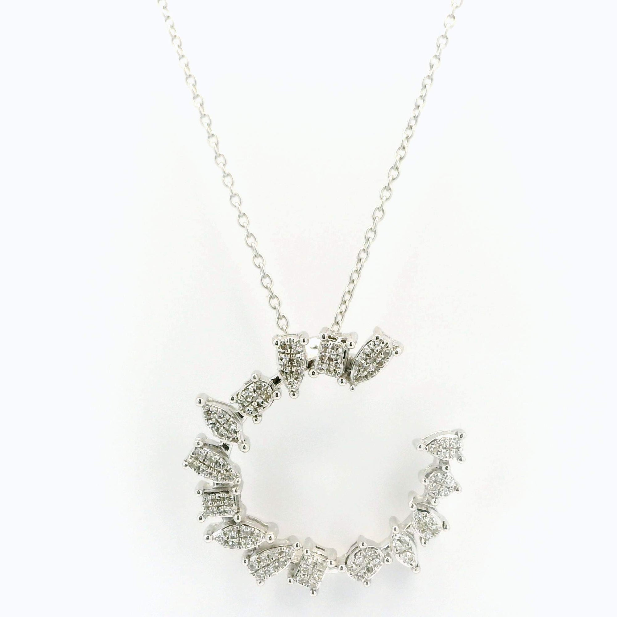 Diamond Horseshoe Pendant Necklace
