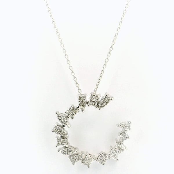 Diamond Horseshoe Pendant Necklace
