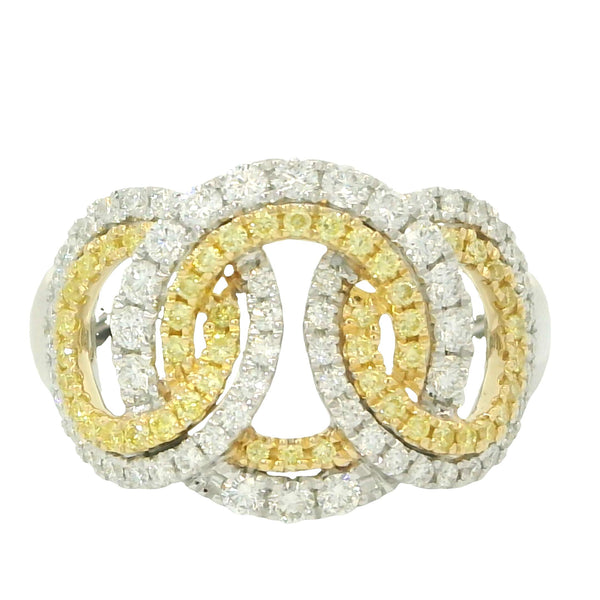 Double Circle Diamond Ring Provident Jewelery