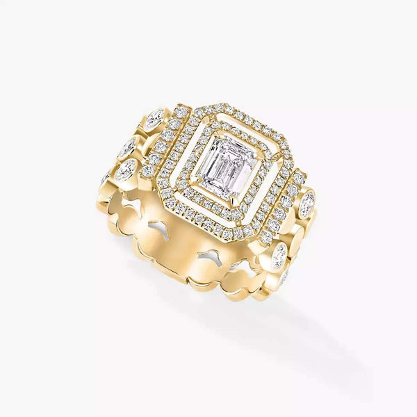 Messika D-Vibes Multichain Emerald Cut Ring
