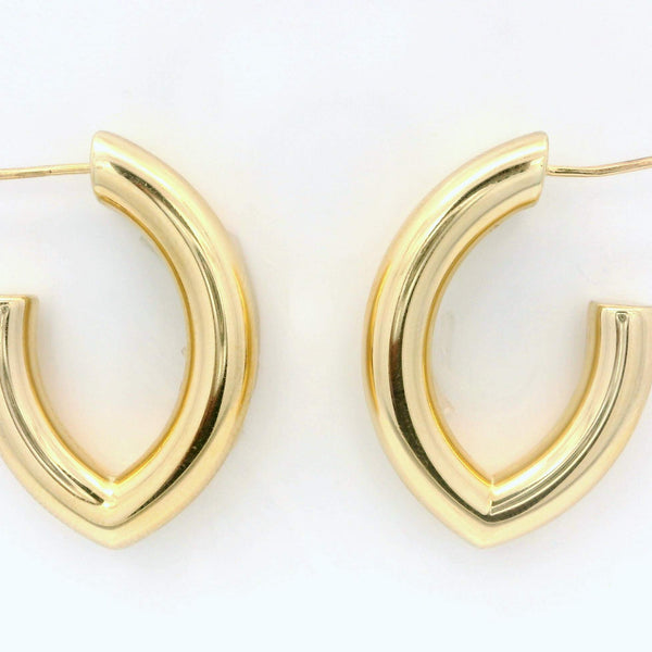 Marquise Shaped Hoop Earrings Provident Jewelery