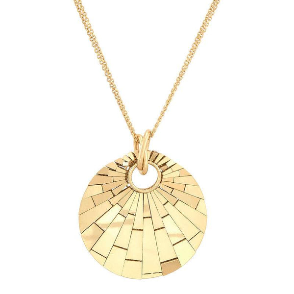 Sunburst Disk Necklace