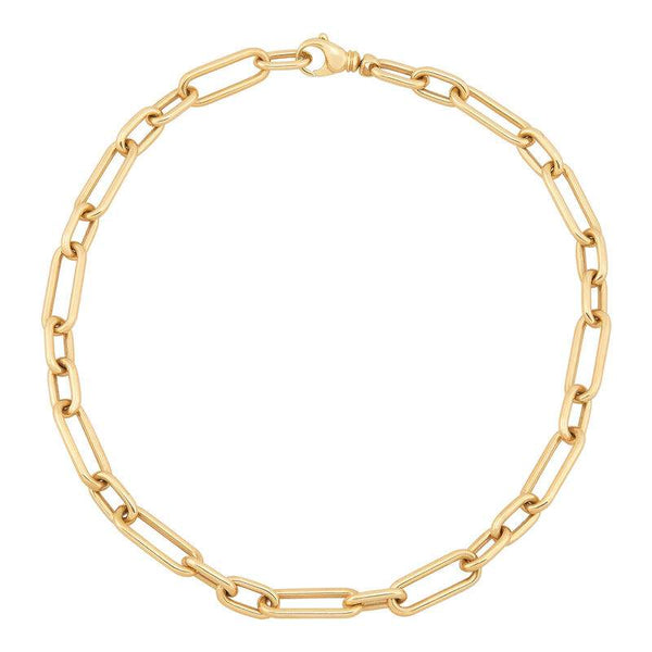 Paperclip Oval Chain Necklace