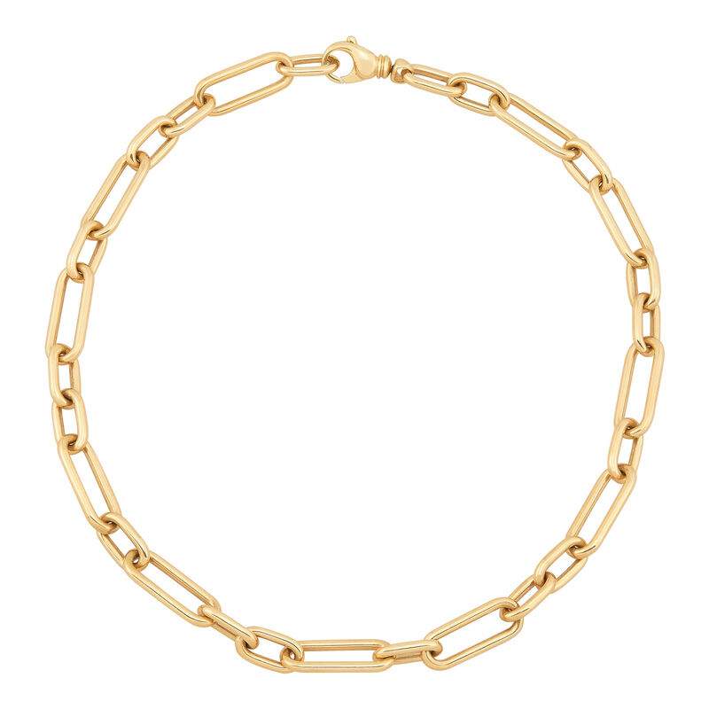 Paperclip Oval Chain Necklace