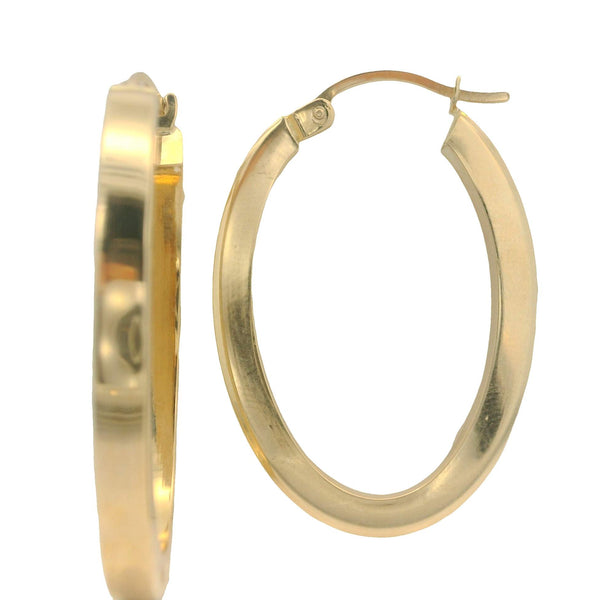 Oval Hoop Earrings