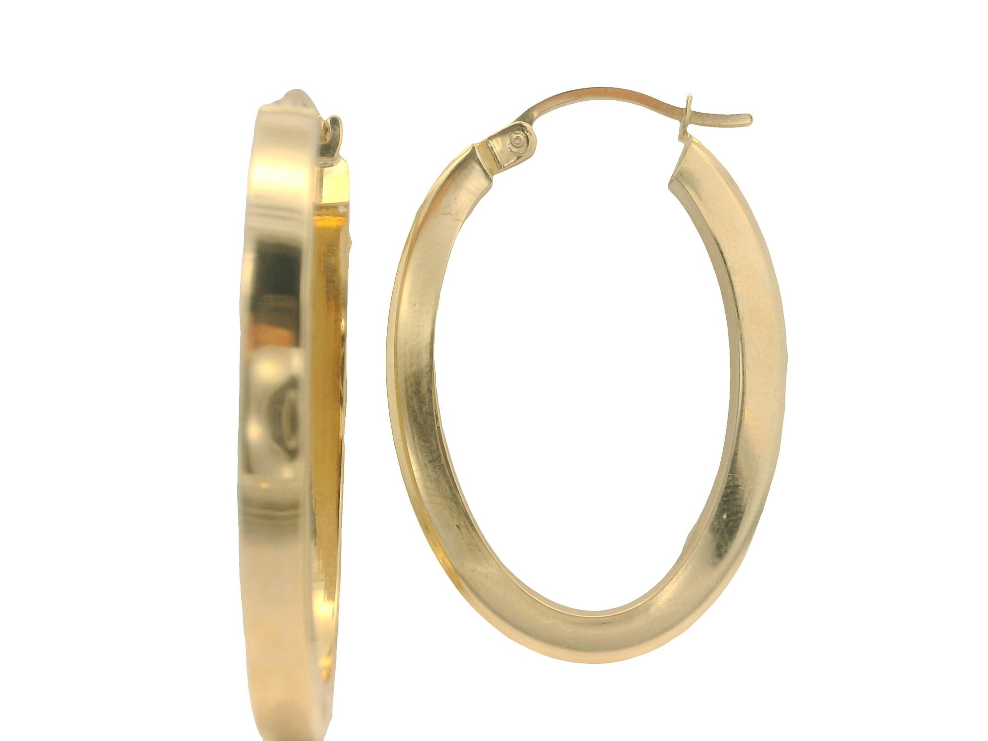 Oval Hoop Earrings