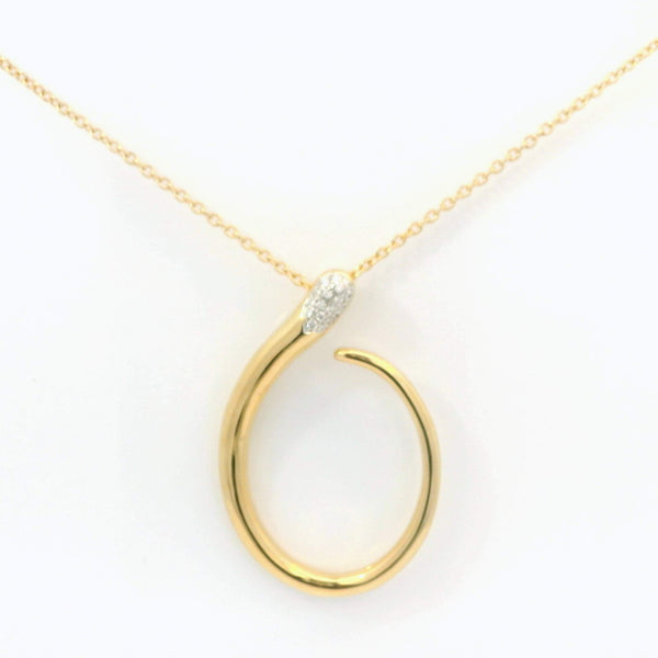 Oval Diamond Pendant Necklace