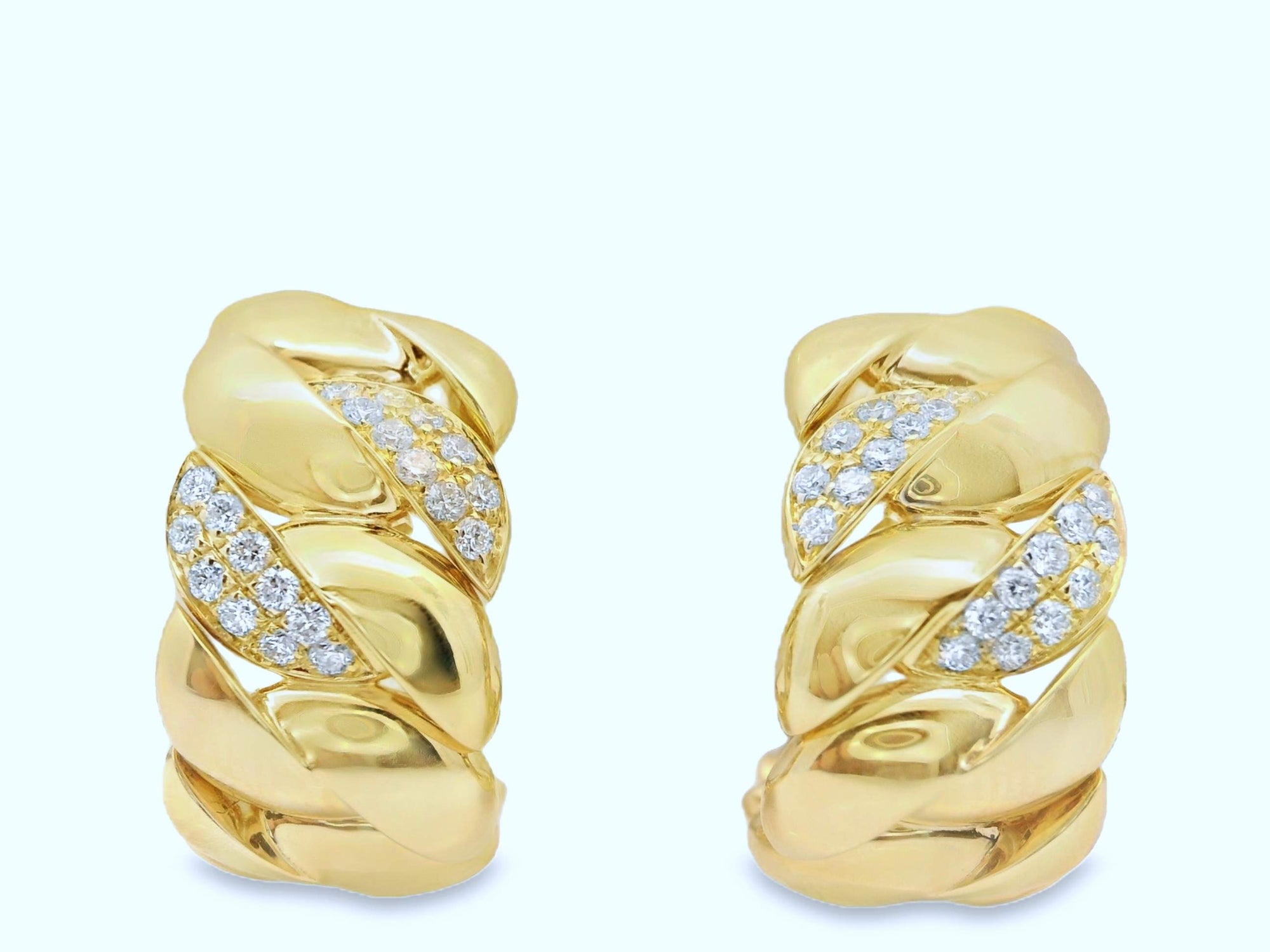 Chain Link Diamond Earrings Provident Jewelery