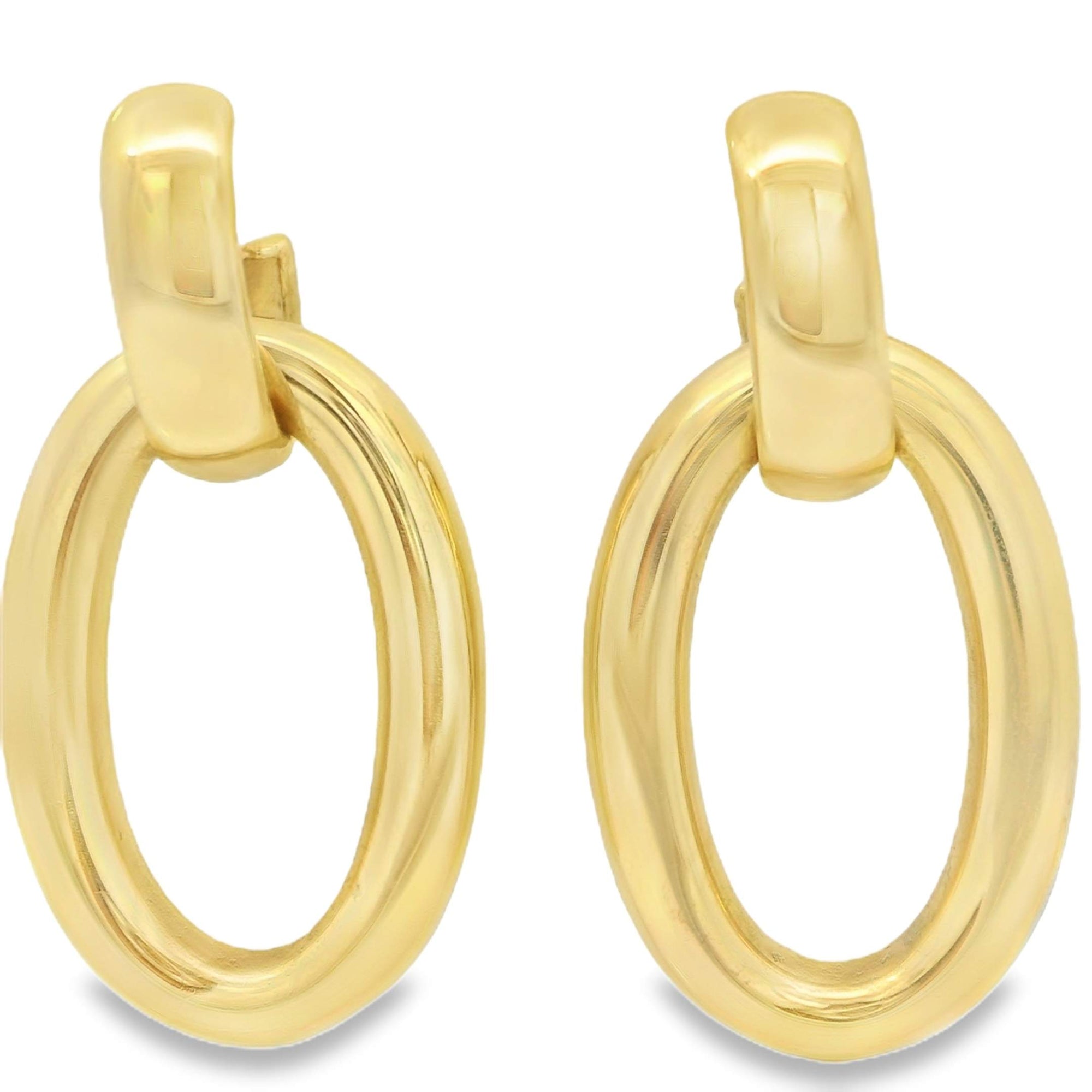 Oval Door Knocker Earrings