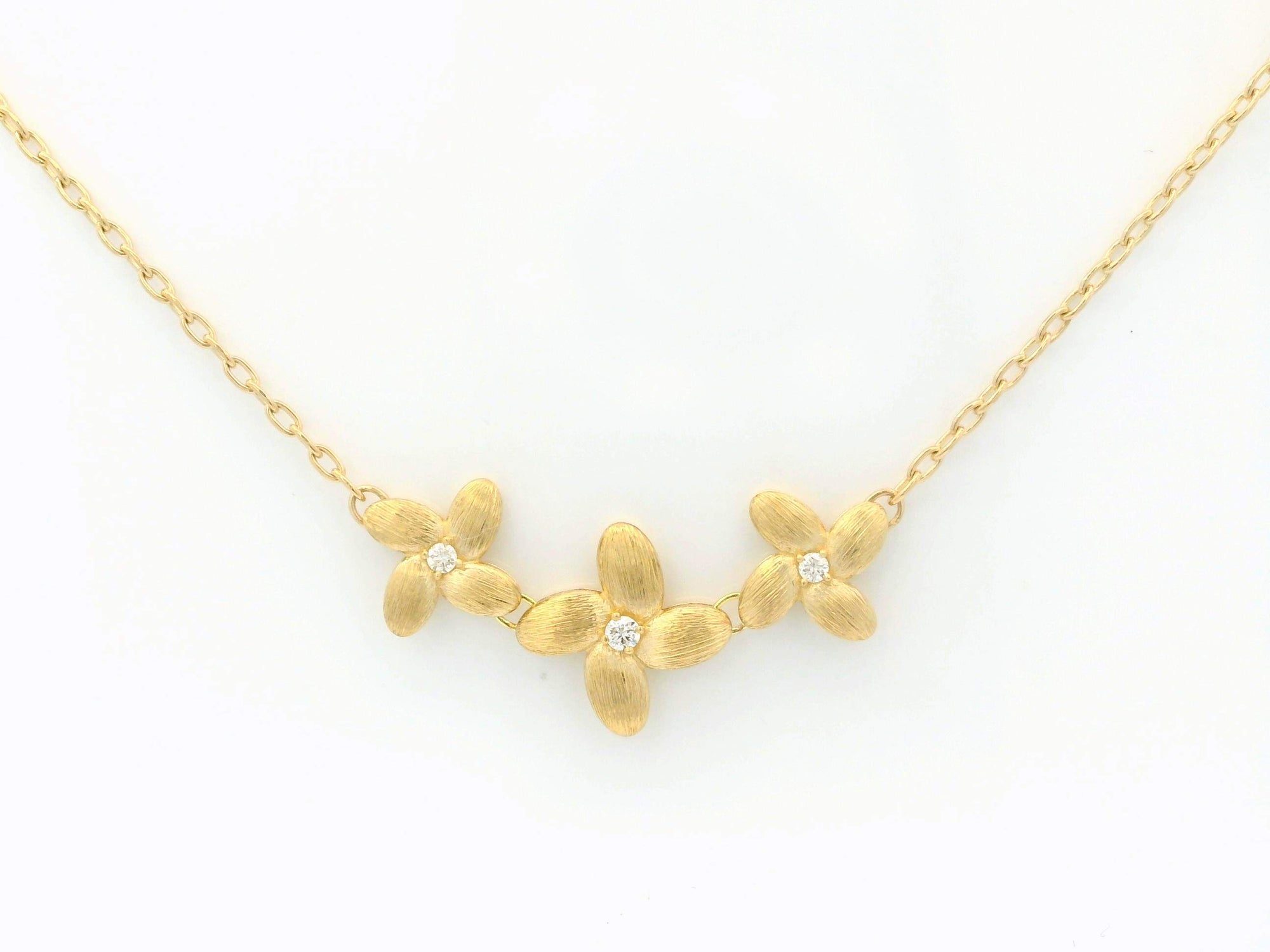 Flower Diamond Necklace