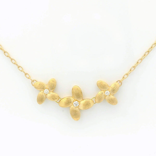 Flower Diamond Necklace