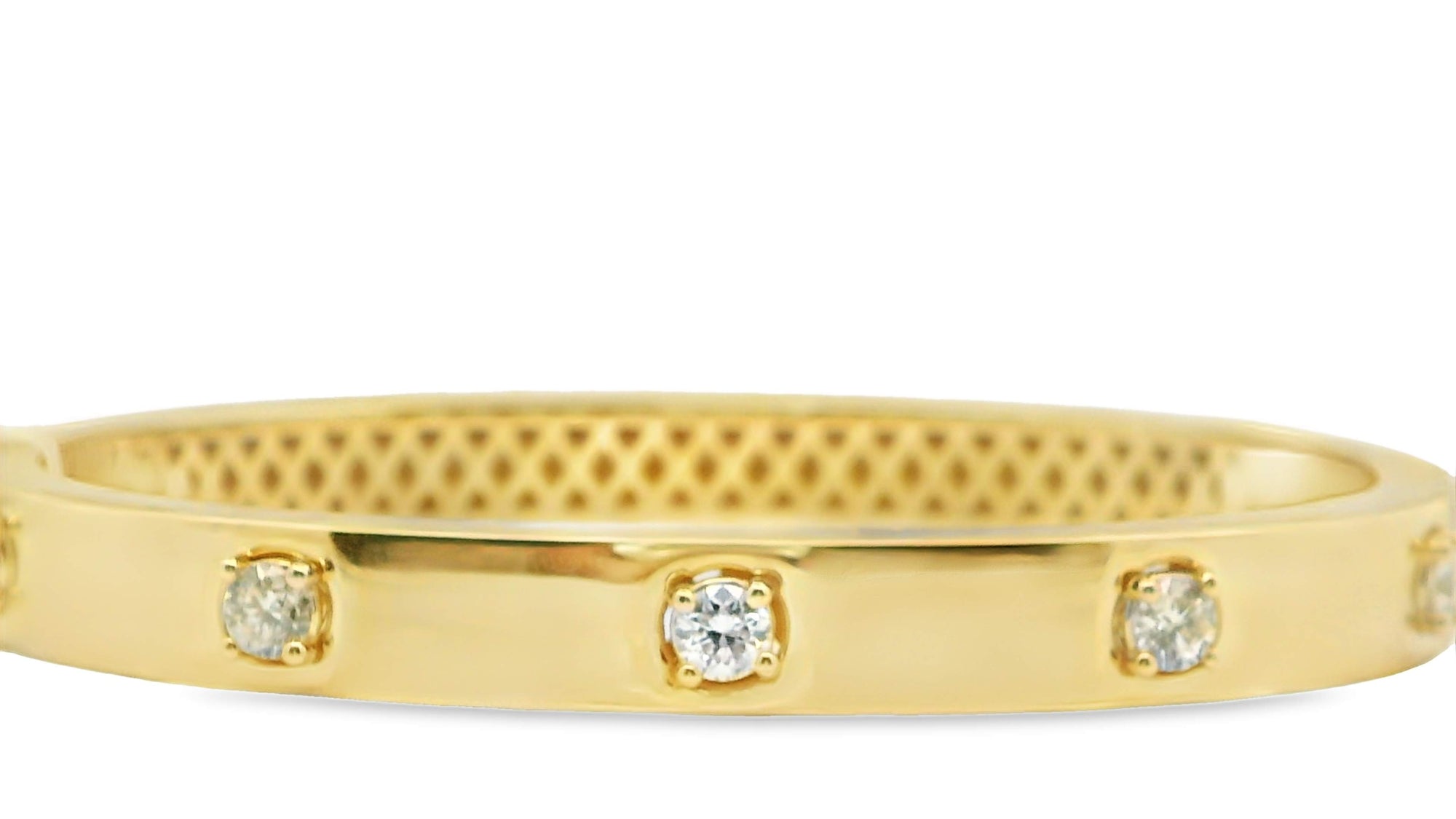 Diamond Hinge Bangle Bracelet