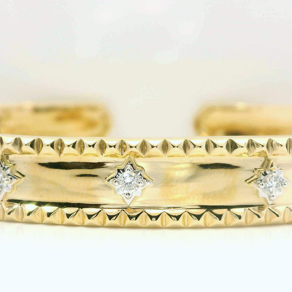 Pyramid Edge Cuff Bracelet