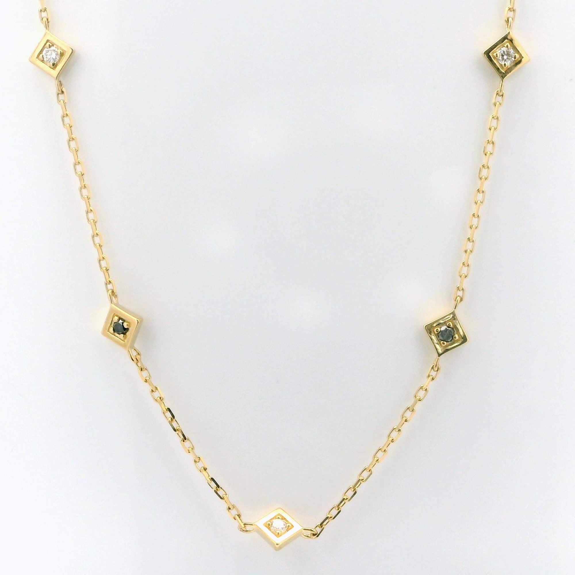 Diamond Station Necklace