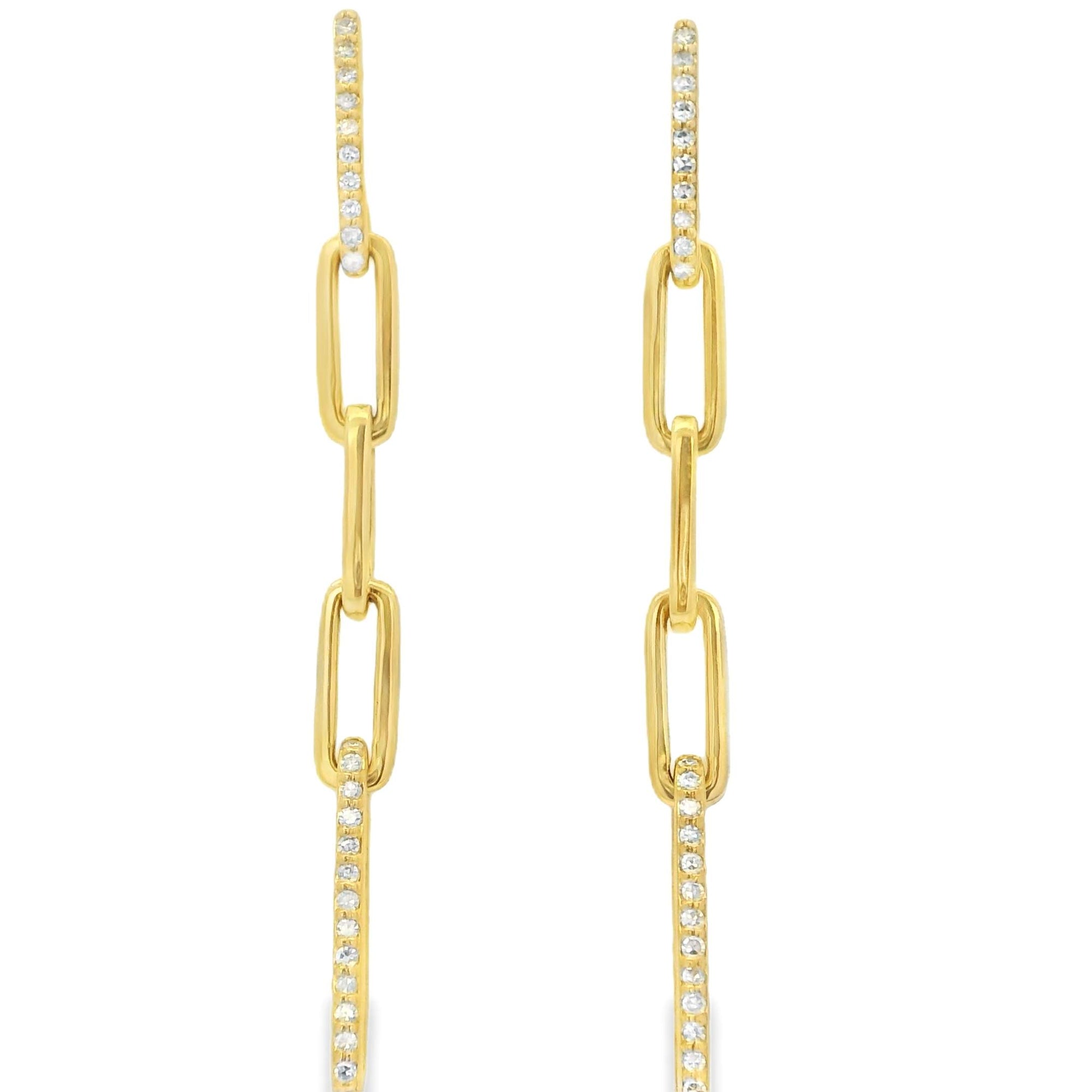 Paperclip Drop Earrings