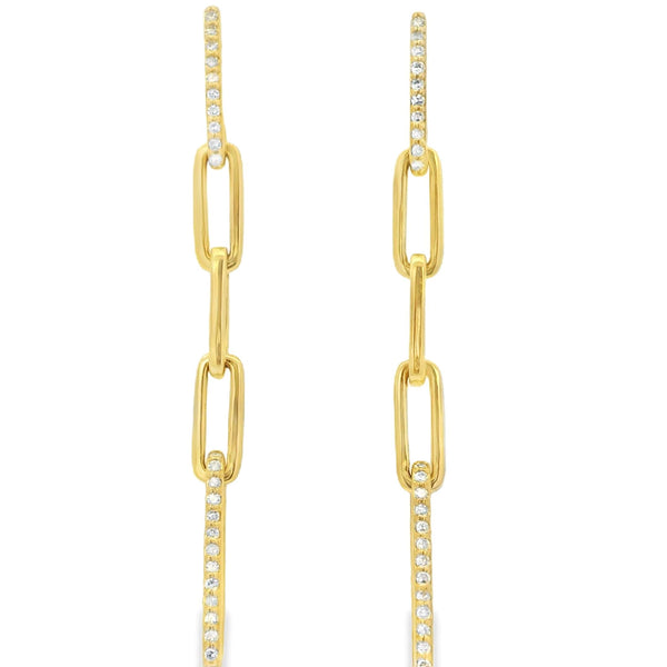 Paperclip Drop Earrings