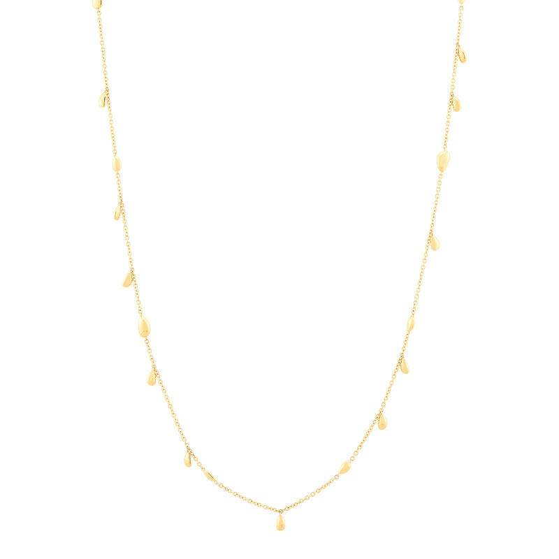 Multi Teardrop Station Necklace