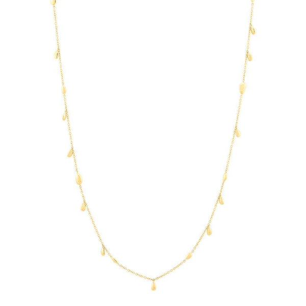 Multi Teardrop Station Necklace