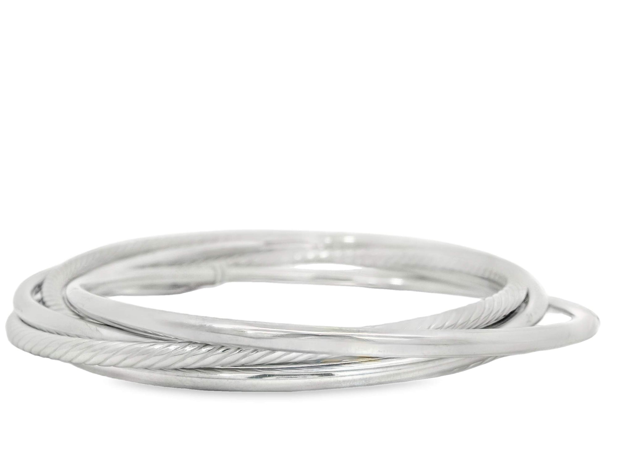 Slip on 5 Row Tube Rolling Bracelet