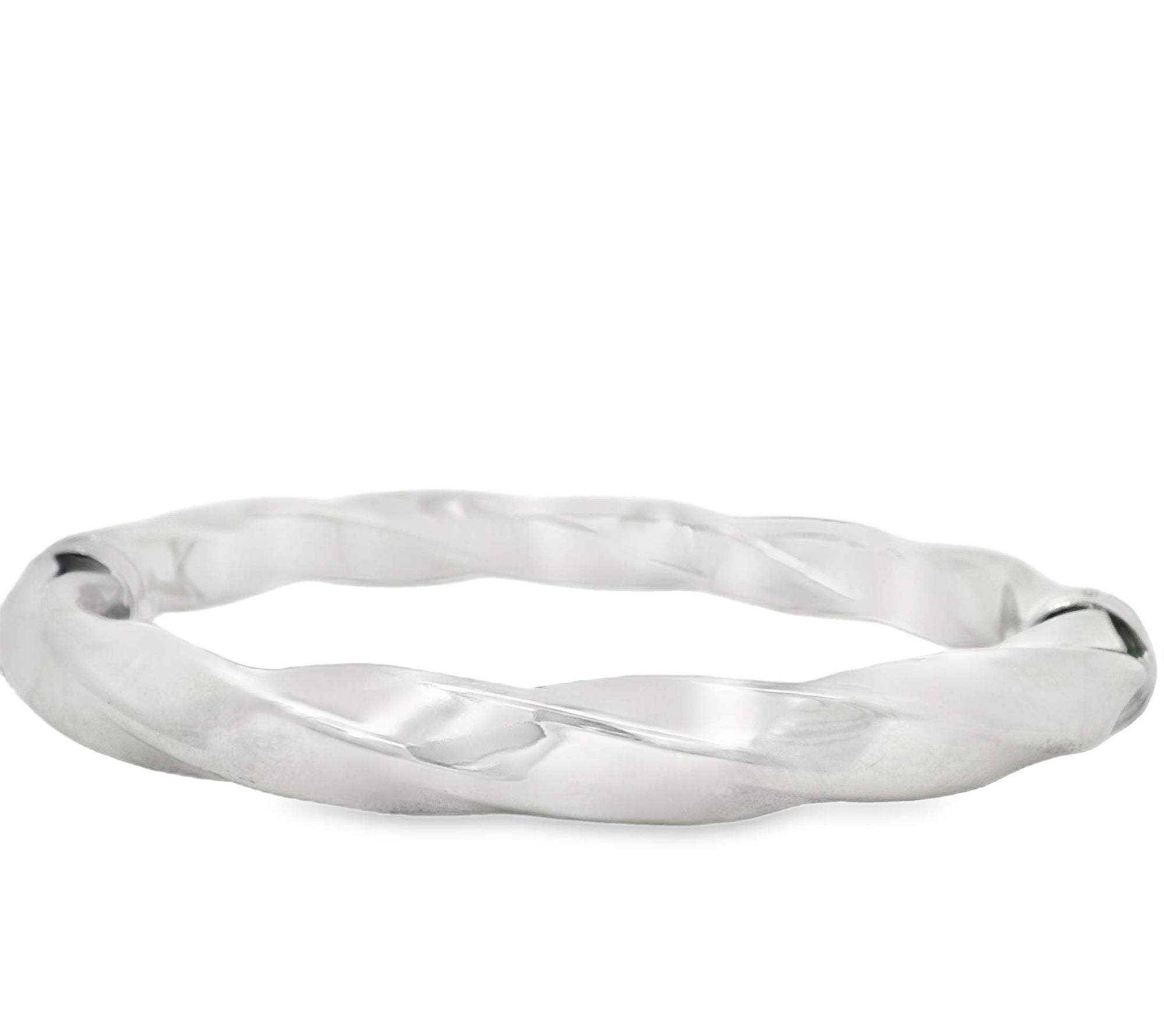 Twisted Hinge Bangle Bracelet