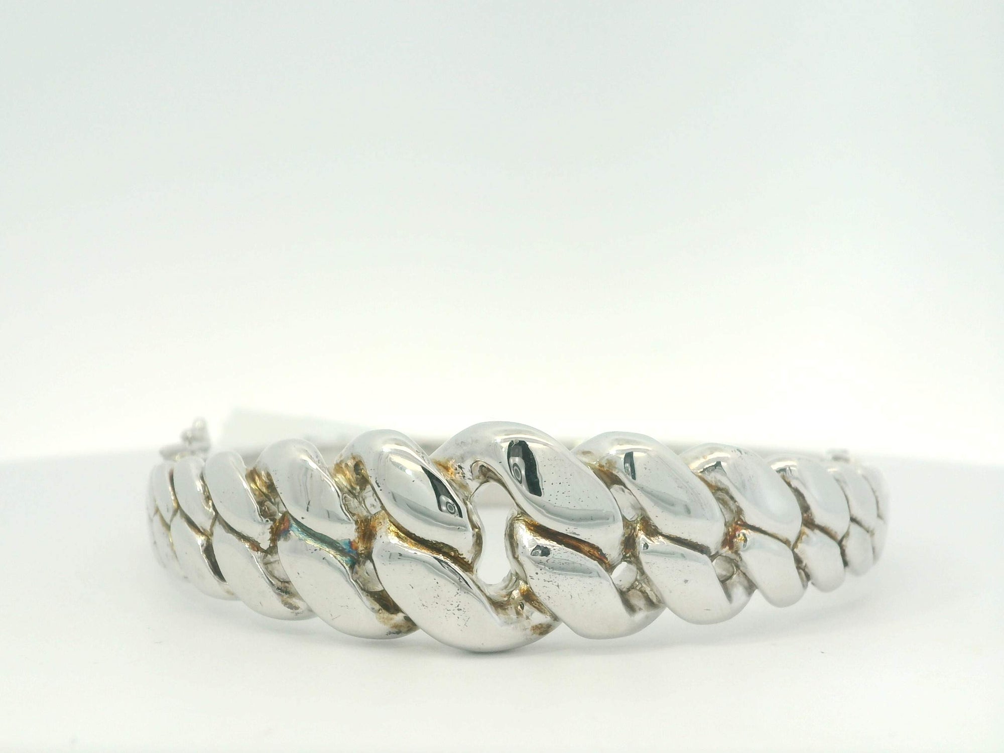 Polished Curb Design Bracelet