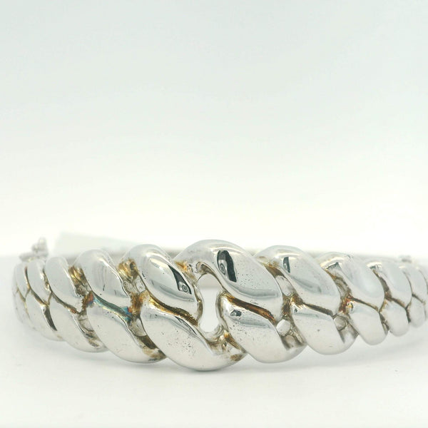 Polished Curb Design Bracelet