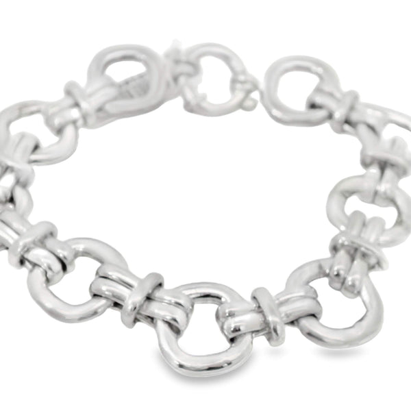 Polished Square Chunky Link Bracelet